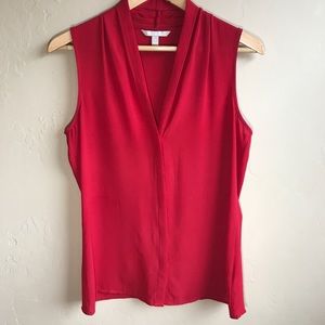 Banana Republic Red Sleeveless Blouse